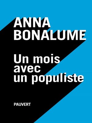 cover image of Un mois avec un populiste